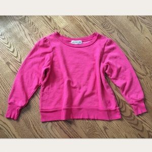 Wildfox Pink Cropped Sweatshirt